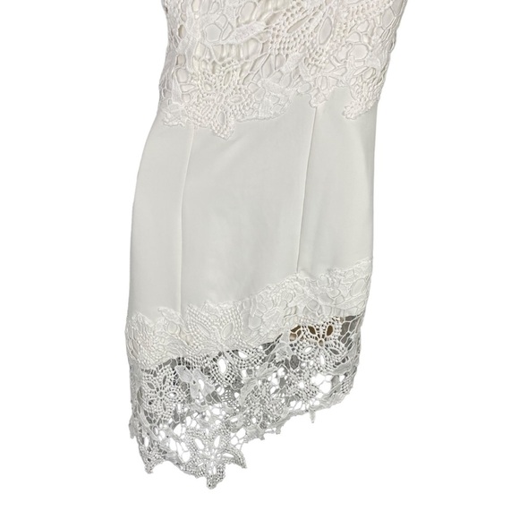 Lovers + Friends | NWT Yazmin Lace One Shoulder Mini Dress in Ivory Size XS - Picture 8 of 10